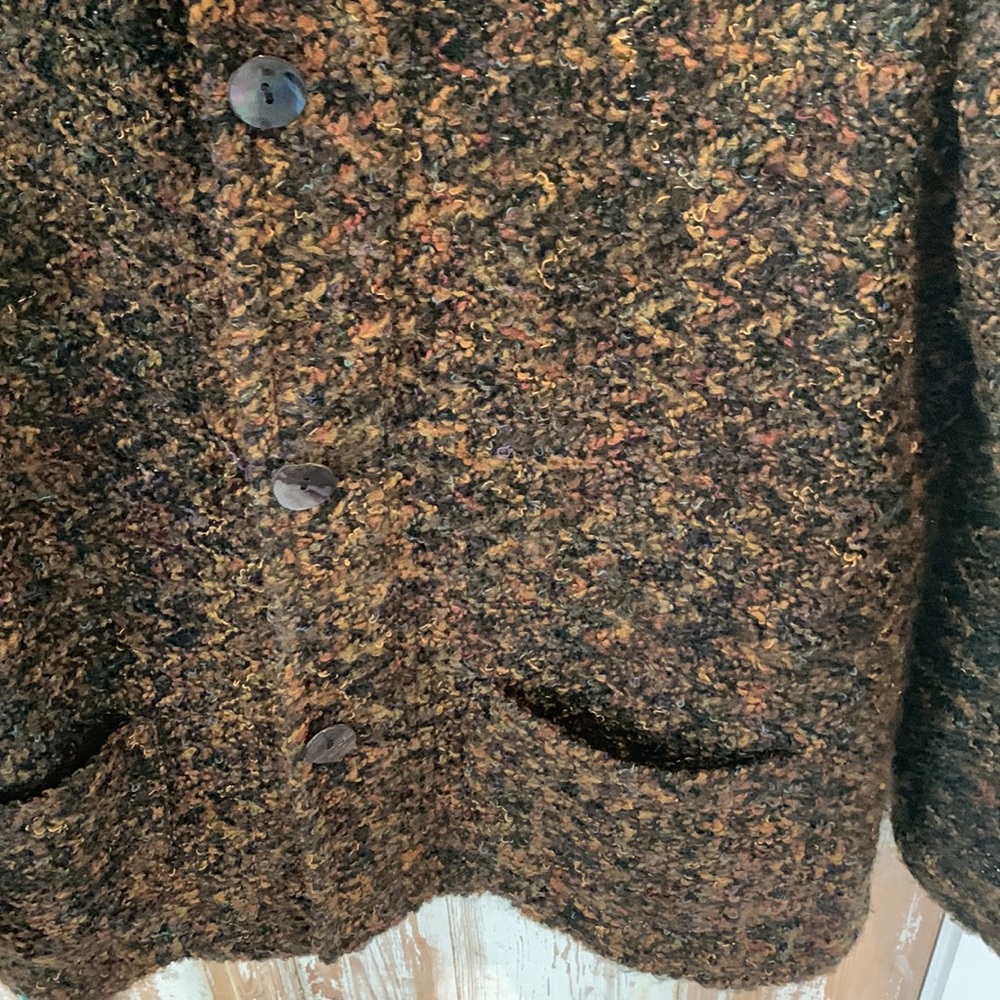 Chico’s, Tweed Jacket, Blazer, Women, Brown, Black, Multicolor, Size 1 - Picture 3 of 6
